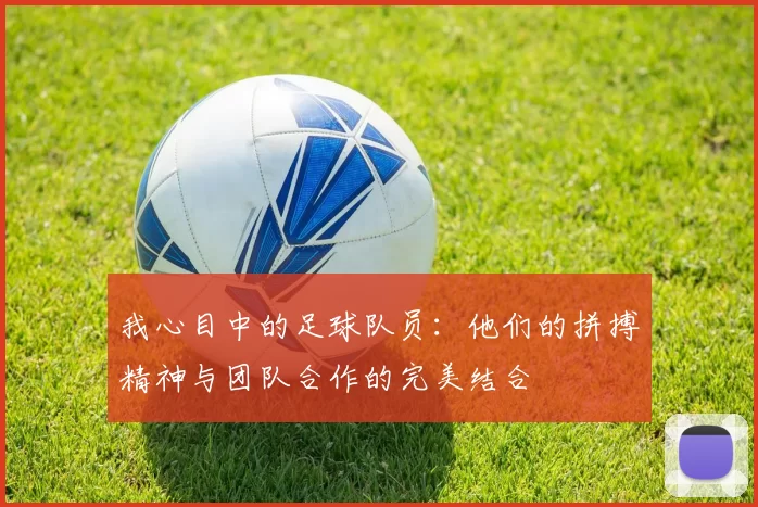 我心目中的足球队员：他们的拼搏精神与团队合作的完美结合